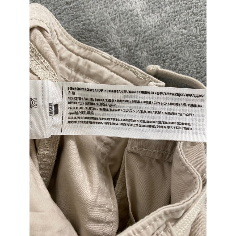Hollister Low-Rise Super Baggy Pants Khaki Tan Wide Leg Women Medium Regular - Picture 16 of 16